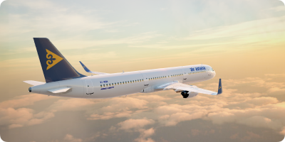 An aircraft from Air Asana in flight.